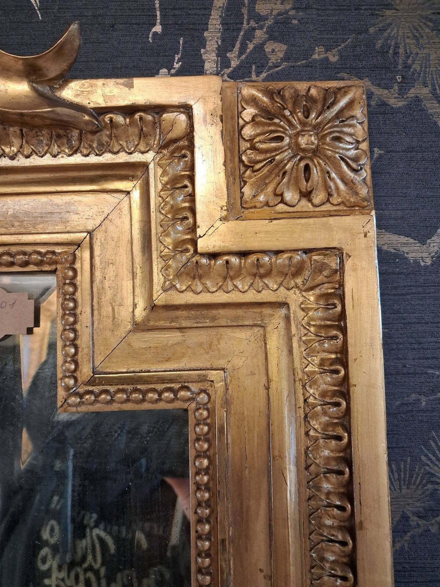 19th century mirror 167 x 101