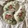 Art Nouveau slip dish with poppy decoration