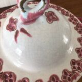 Vintage cracked iron earthenware candy box