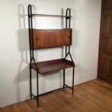 Secrétaire vintage avec rangement fermé et étagère