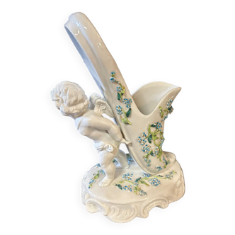 Soliflore in the shape of a shoe (Sevres porcelain)