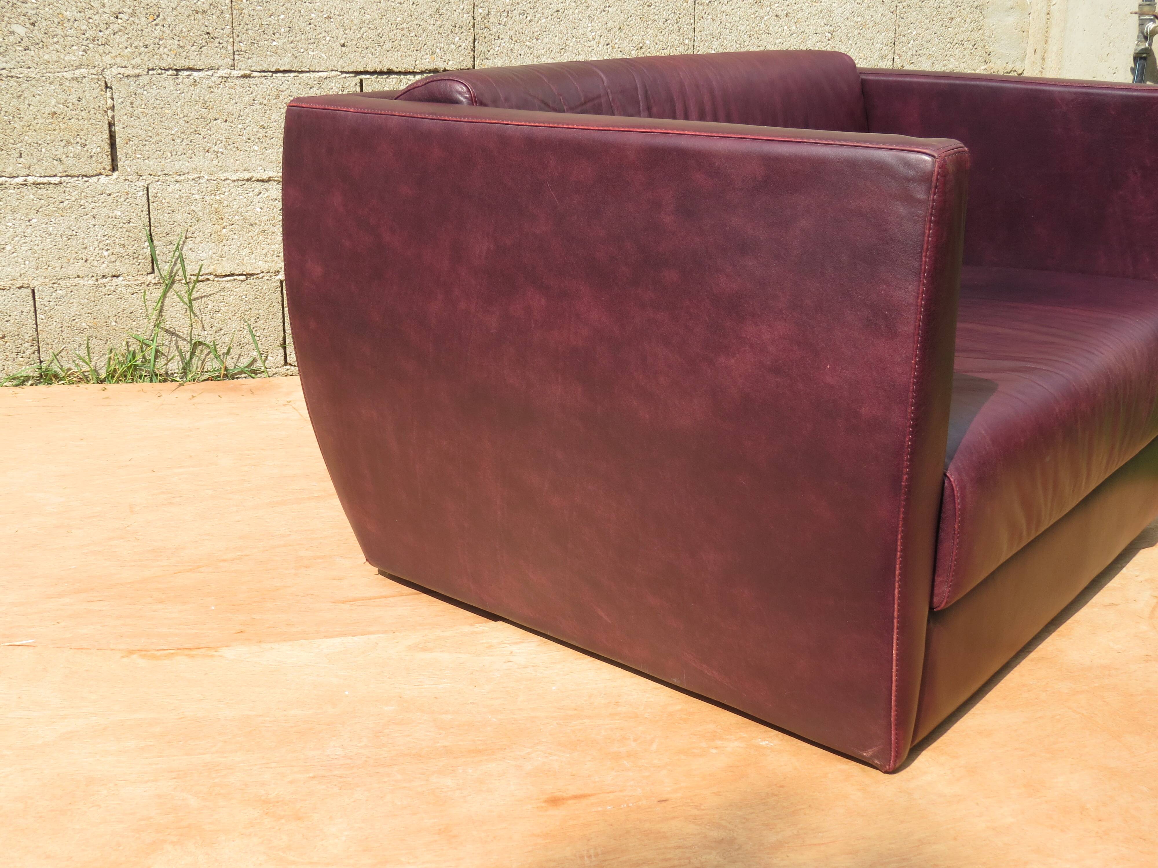 Roche-Bobois love seat sofa