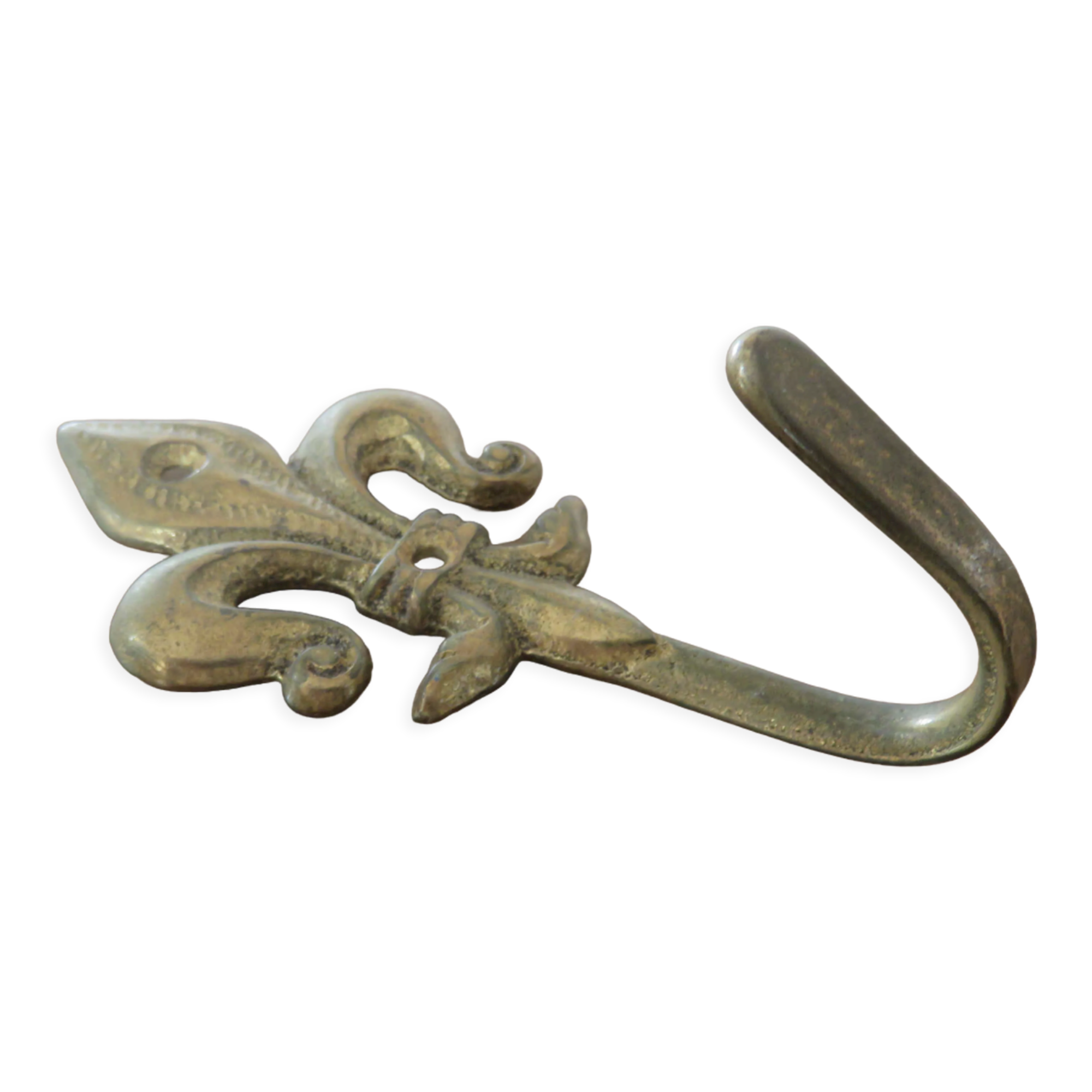Brass "fleur de lys" hook 30-40s