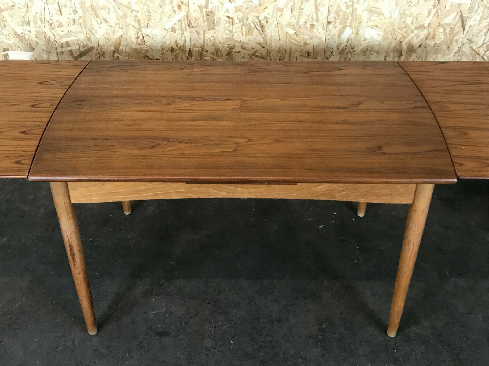 60s 70s Oak Teak Dining Table Danish Modern Design Denmark 60s