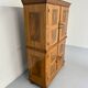 Antique 19th century Biedermeier art deco chest of drawers in walnut with wrought iron locks