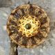 Vintage rattan basket wicker wall light 32 cm
