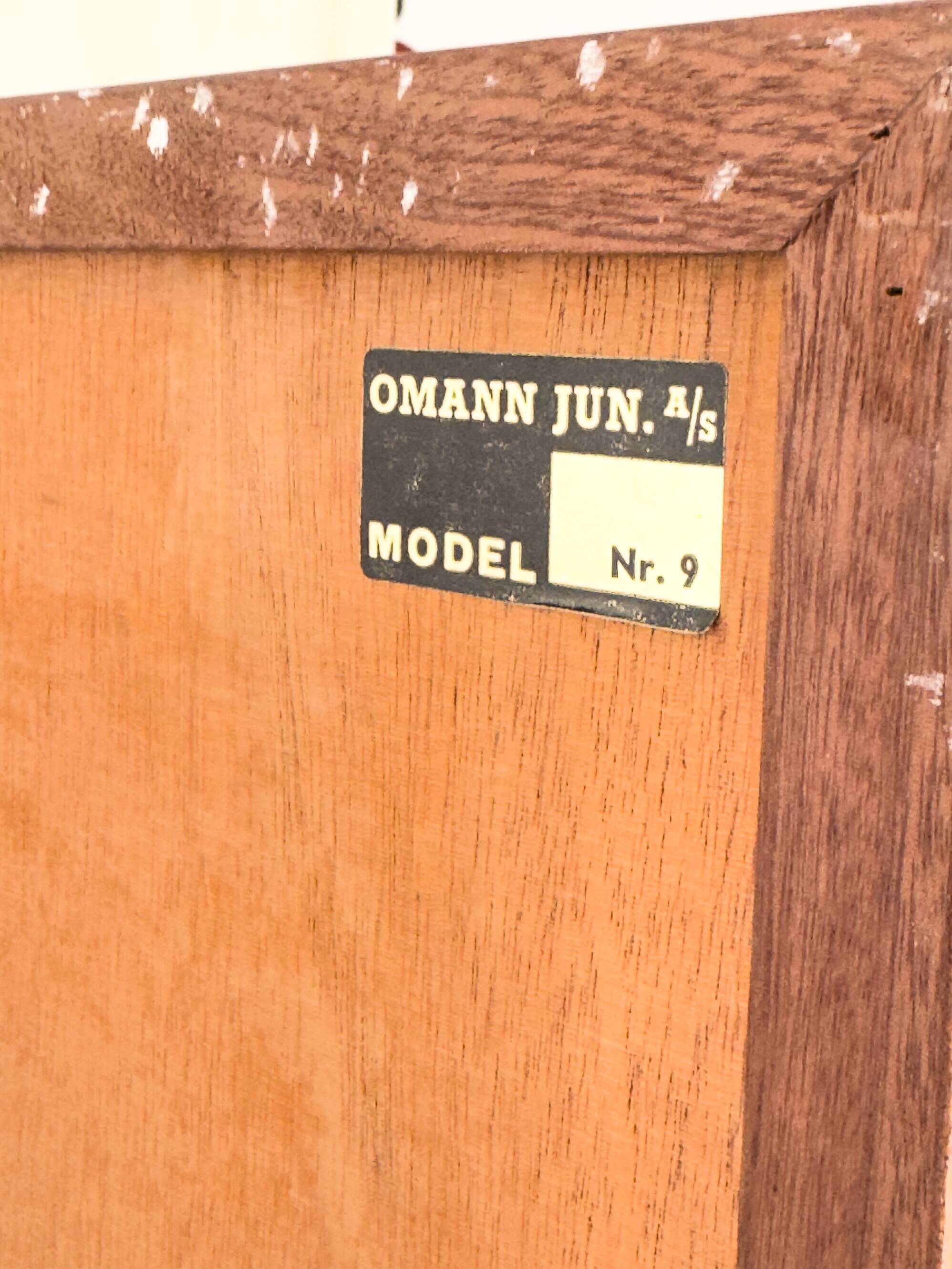 Vintage Teak Bookcase with Desk from Omann Jun, 1960s