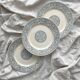 3 ironstone "Renaissance" plates from Creil and Montereau