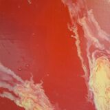 Red and yellow abstract painting