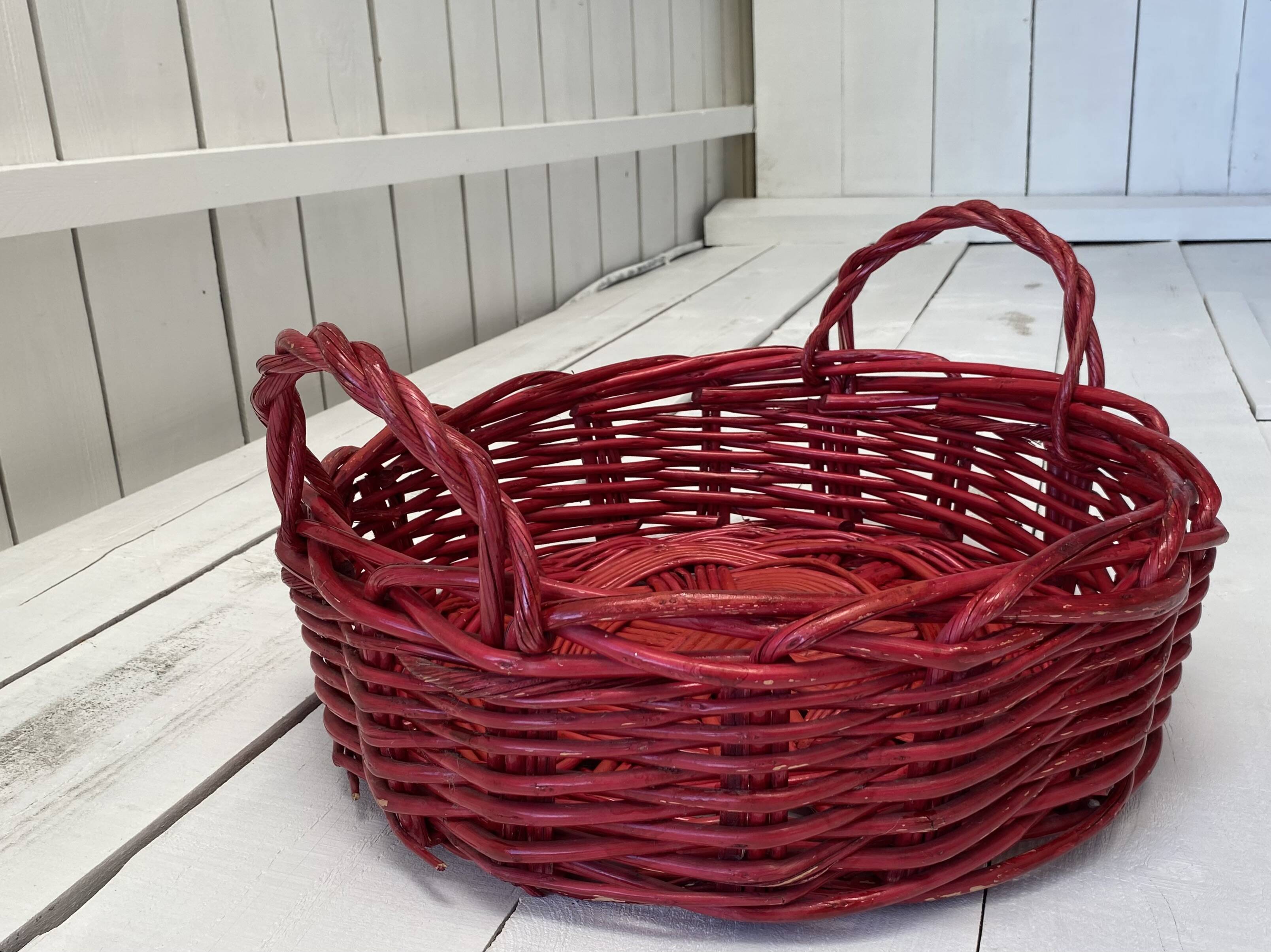 Panier XXL rotin peint