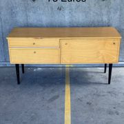 Vintage Pine Laminate Side Cabinet