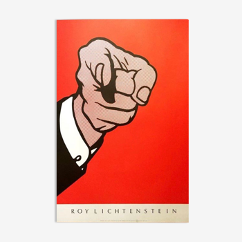 Affiche Roy Lichtenstein Finger point 1989