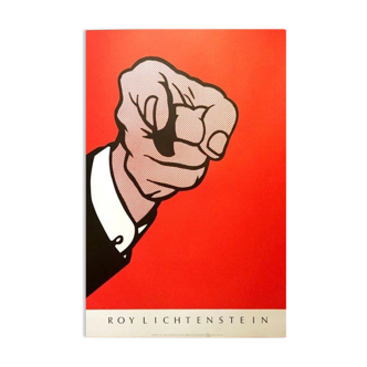 Roy Lichtenstein Finger point 1989 poster