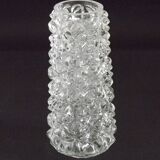 French vintage retro clear cut glass chandelier replacement shade