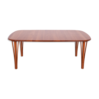 Cherrywood Coffee table by Severin Hansen for Haslev Møbelsnedkeri, 1960s