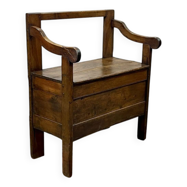 Banc de foyer en sapin 19ème