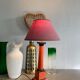 Foot and lampshade painted metal, fabric cable 2 m