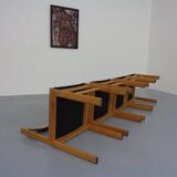 Danish Oak Dining Chairs, Set of 4, 1960s