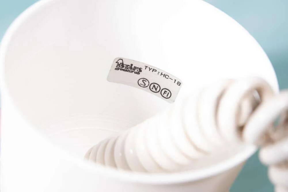 Swedish suspended lamp in bohemian strap.