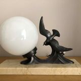 Art Deco Bird Nightlight, Marble, Regular and Opaline