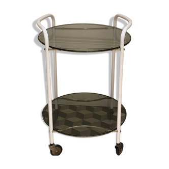 Vintage rolling side table