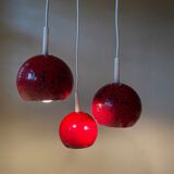 Vintage hanging lamp/cascade lamp in enamel, retro lamp, 70's