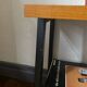 Industrial style metal bedside table