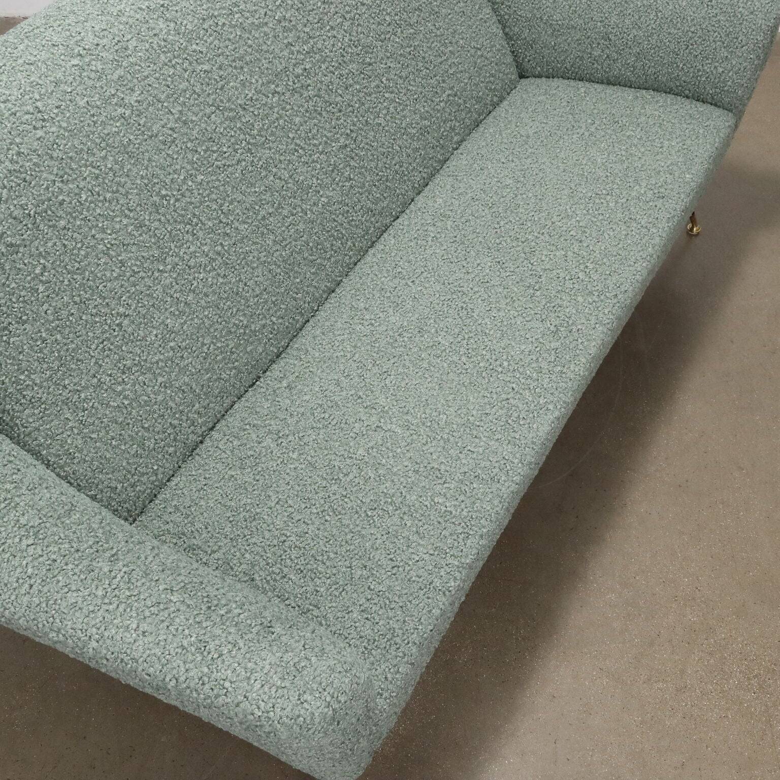 Canapé vintage des années 1950-60 avec revêtement en tissu d’origine, Italie