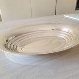 Silver metal vegetable dish