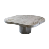 Natural Travertine irregular coffee table Athena - 90x90cm