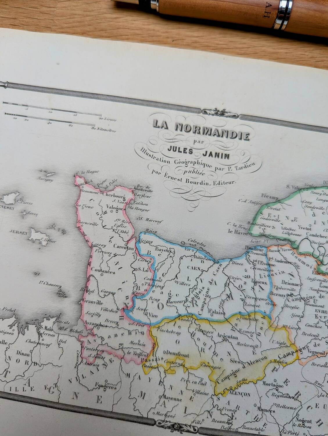 Printed in 1844, La Normandie.