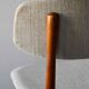 Pair of Scandinavian chairs in wood and fabric