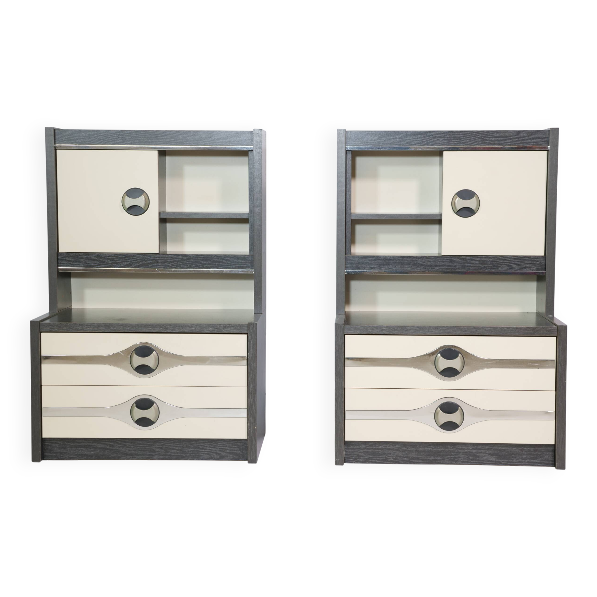 Modernist space age chest of drawers sideboard cabinet, 70s