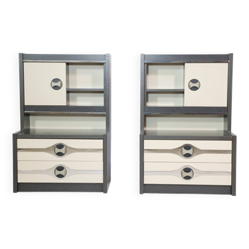 Modernist space age chest of drawers sideboard cabinet, 70s