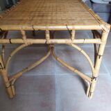 Rattan dining table