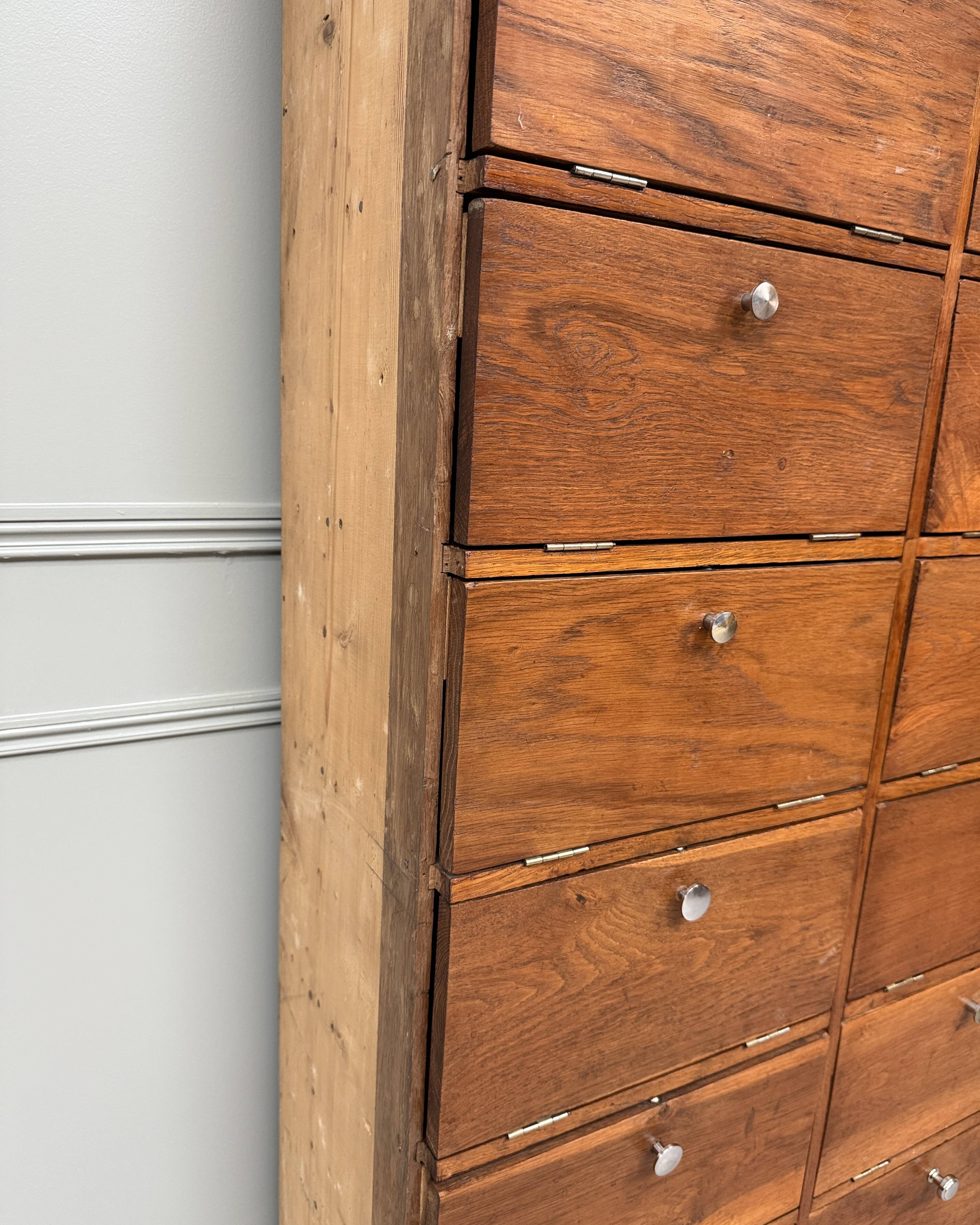 Pair of large drop-front notary cabinets (refurbished)