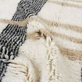 White Moroccan Rug - Modern Handwoven Living Room Rug 150/250cm