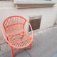 Rattan basket armchair