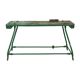 Établi industriel vert unique en bois et métal, 160 cm