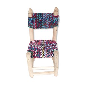 Chaise en tissus recyclés