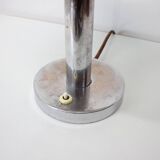 1930s Art Deco Chrome Plated Mushroom Table Lamp, Czechoslovakia