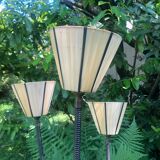 Lampadaire 3 bras scoubidou vintage années 50/60