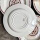 6 Gien soup plates in ecru and brown ironstone