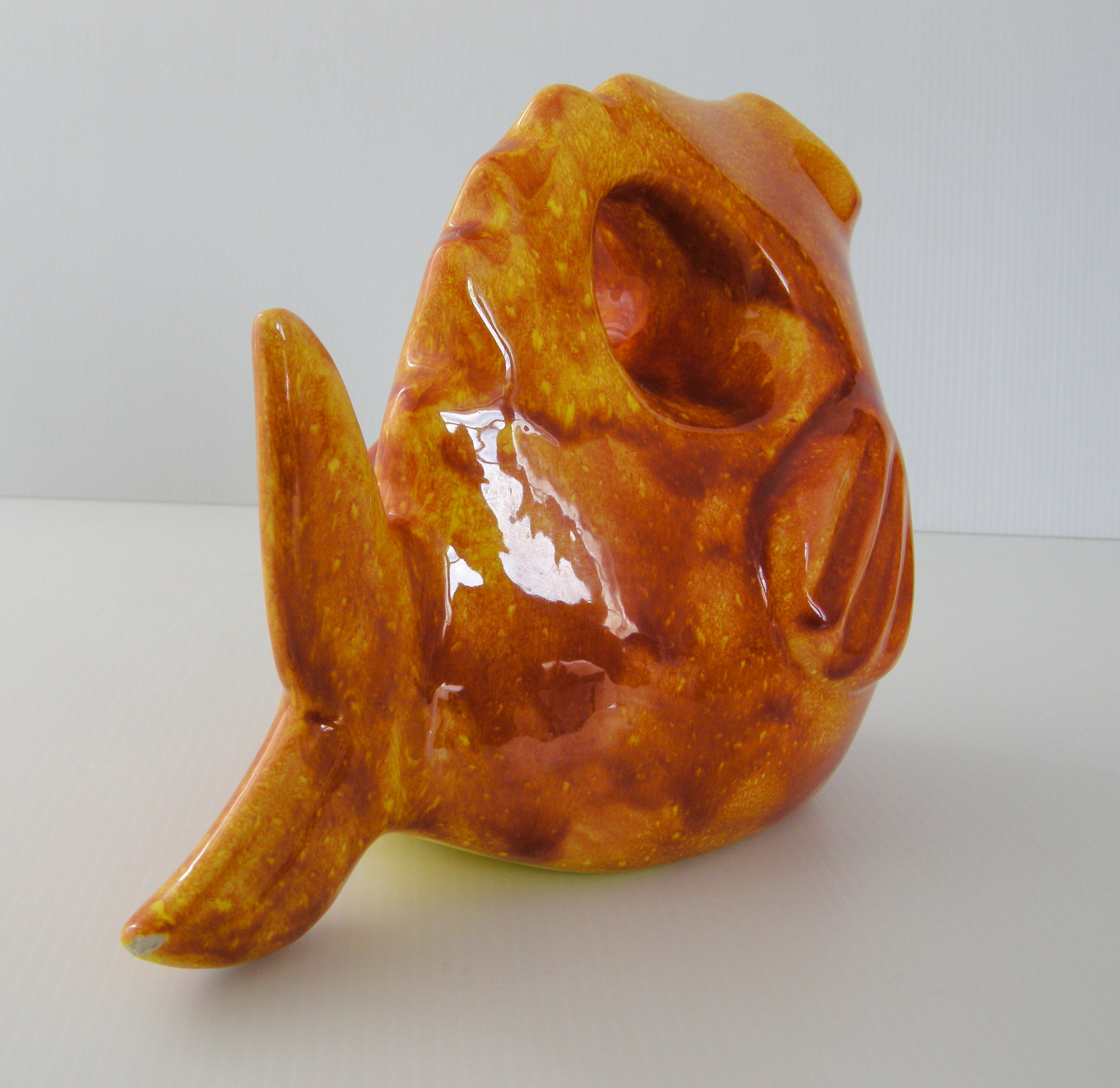 Vintage fish vase 1950