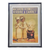 Vintage Rivoire and Carret advertising frame