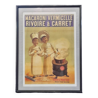 Vintage Rivoire and Carret advertising frame