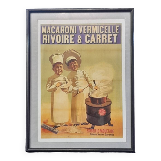 Cadre publicitaire Vintage Rivoire et Carret
