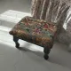 Small vintage tapestry footstool.