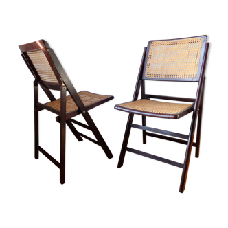 2 Vintage 1960 splint chairs