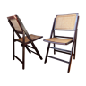 2 Vintage 1960 splint chairs